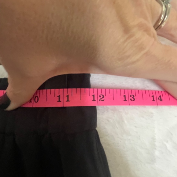 Lululemon Noir Crop Wide Leg Crop Pant Black Sz 2 Tie Waist Belt - Picture 8 of 9